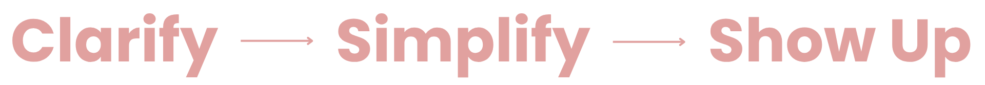 The foundation of the Quiet Business Method. Simplify