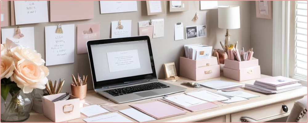 Woman at her desk feeling overwhelmed.